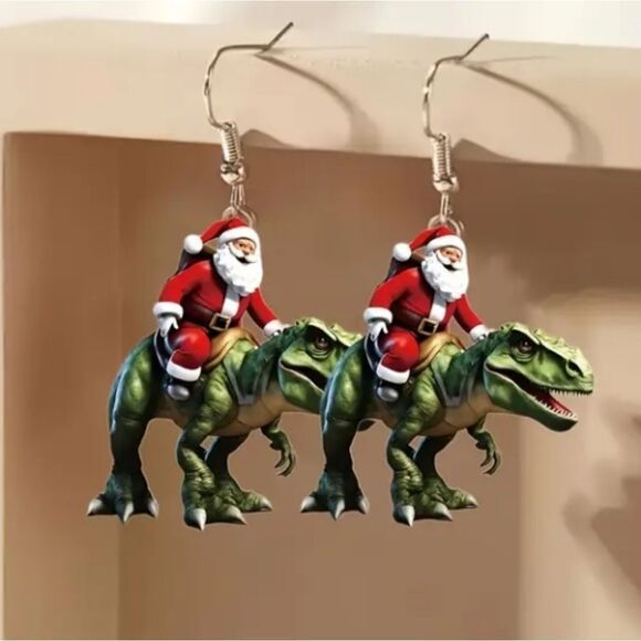 Hand crafted Festive dangle earrings - Picture 1 of 7